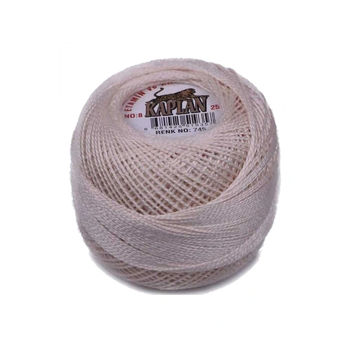 3 Adet Kaplan Etamin Ve Kanaviçe İpi 8 No Kod/Renk: 745 - 345 - 203 - Ryl