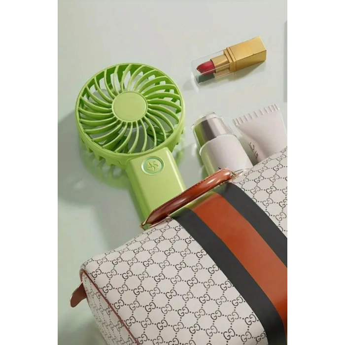 3 Hız Kademeli Şarjlı Sessiz El Vantilatörü Telefon Tutucu Özellikli El Masa Fanı