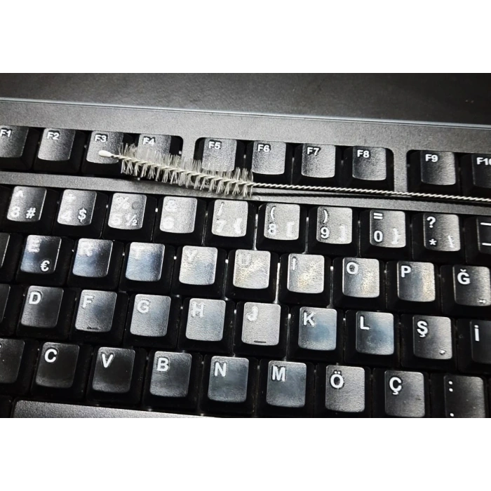 3 Lü Pratik Fırça  Esnek Bükülebilir Klavye Mouse Arası Temizlik Fırçası