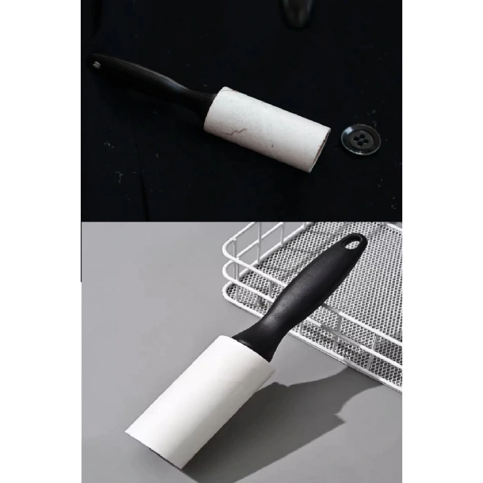 4 Yedekli Tüy Toplama Rulosu 240 Yaprak Evcil Hayvan Elbise Yatak Tüy Saç Toplayıcı