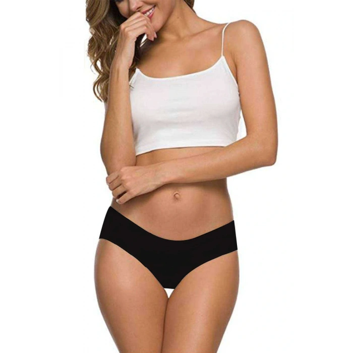 5 Adet Kadın Dikişsiz Lazer Kesim Esnek İz yapmayan Külot S4