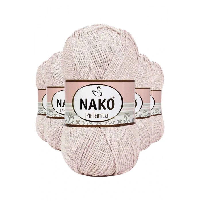 5 Adet Pırlanta Amigurumi El Örgü İpi Yünü Bal Köpüğü 10889