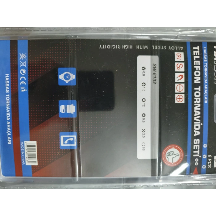 6 Parça Saatçi Ve Telefoncu Onarım Tornavida Seti Hassas Tornavida Seti