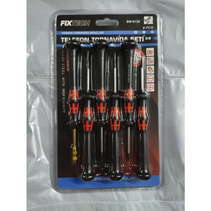6 Parça Saatçi Ve Telefoncu Onarım Tornavida Seti Hassas Tornavida Seti