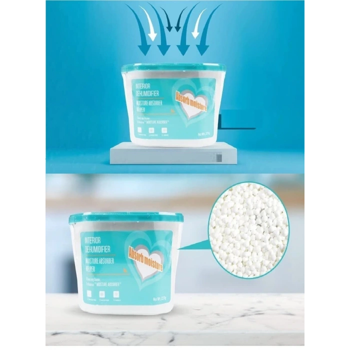 600 Ml Nem Alıcı Rutubet Giderici Aparat - Limonlu Mutfak Salon Banyo Küf Koku Alıcı Granül