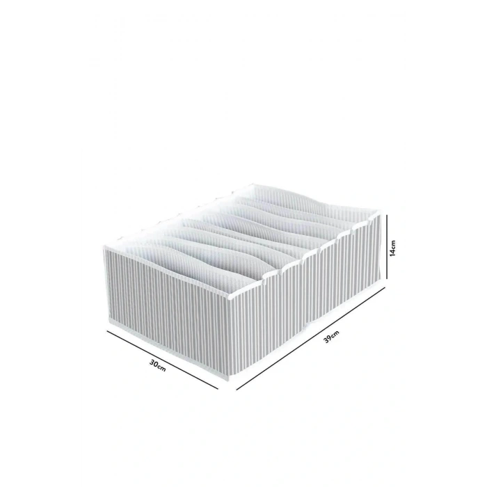 8 Bölmeli  Xl Pratik Bölmeli Çekmece Düzenleyici Organizer(iç Çamaşırı Kravat Çorap Düzenleyici)