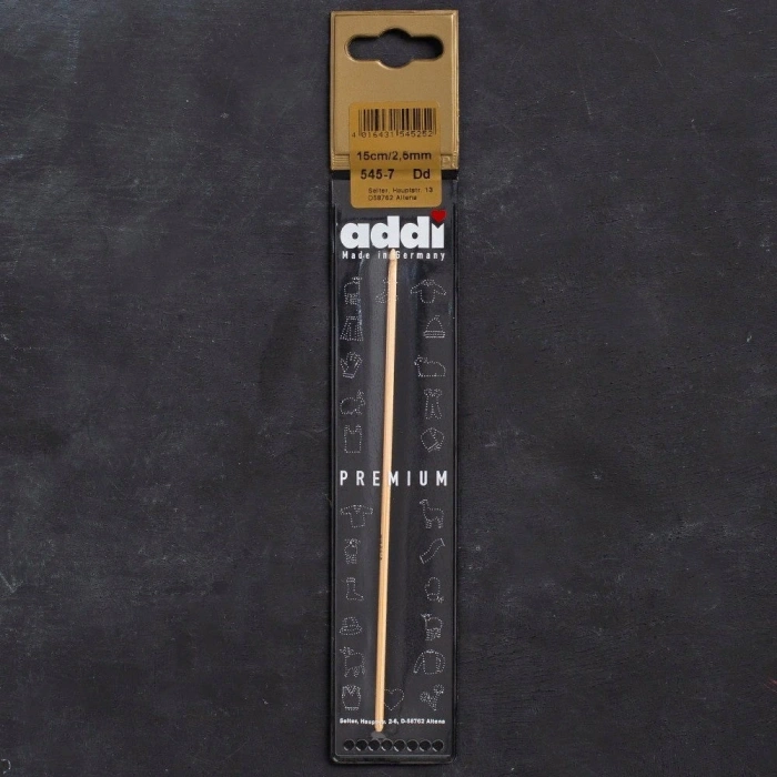 Addi Bambus 2,5mm 15cm Bambu Yün Tığ - 545-7