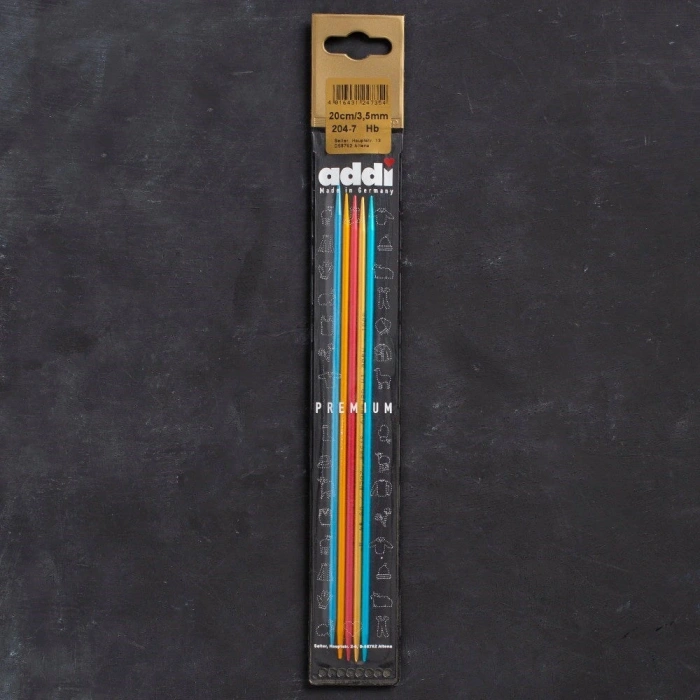 Addi Colibri 3,5mm 20cm Renkli Çorap Şişi - 204-7