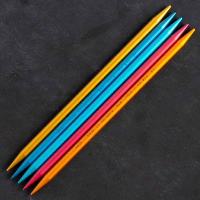 Addi Colibri 8mm 23cm Renkli Çorap Şişi - 204-7