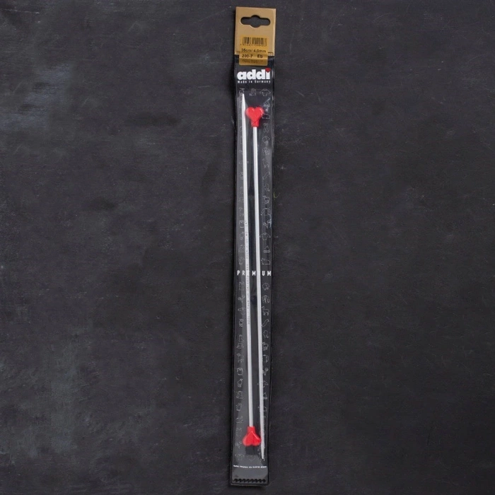 Addi Kalpli 4mm 35cm Klasik Alüminyum Örgü Şişi -