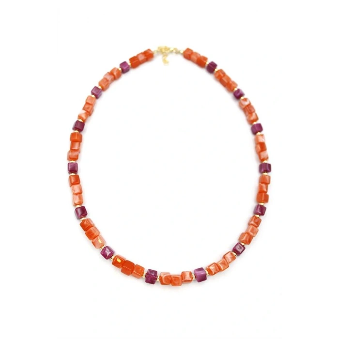 Akrilik Kolye - Turuncu