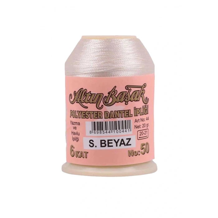 Altınbaşak Oya ve Dantel İpi 20 gr - Royaleks - No: Ş.BEYAZ