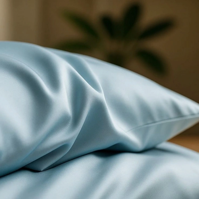 Antibakteriyel Terletmeyen İpek Saten Yastık Kılıfı 2li 50x70 Mavi