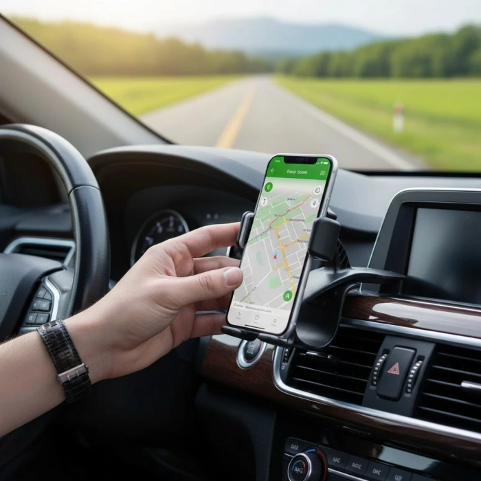 Telefon Tutucu Araç İçi Telefon Tutucu Klipsli 360c Dönüş