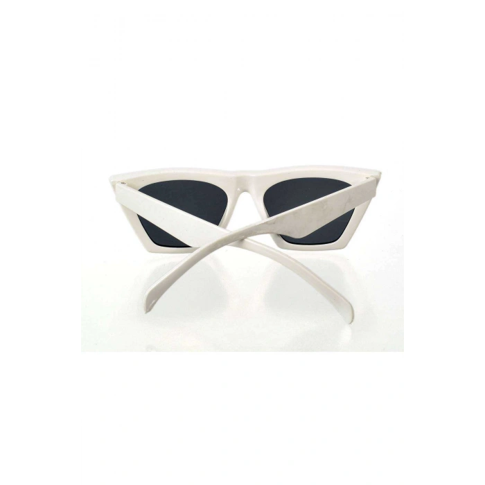 Beyaz Çerçeve Cat Eye Kadın Güneş Gözlüğü