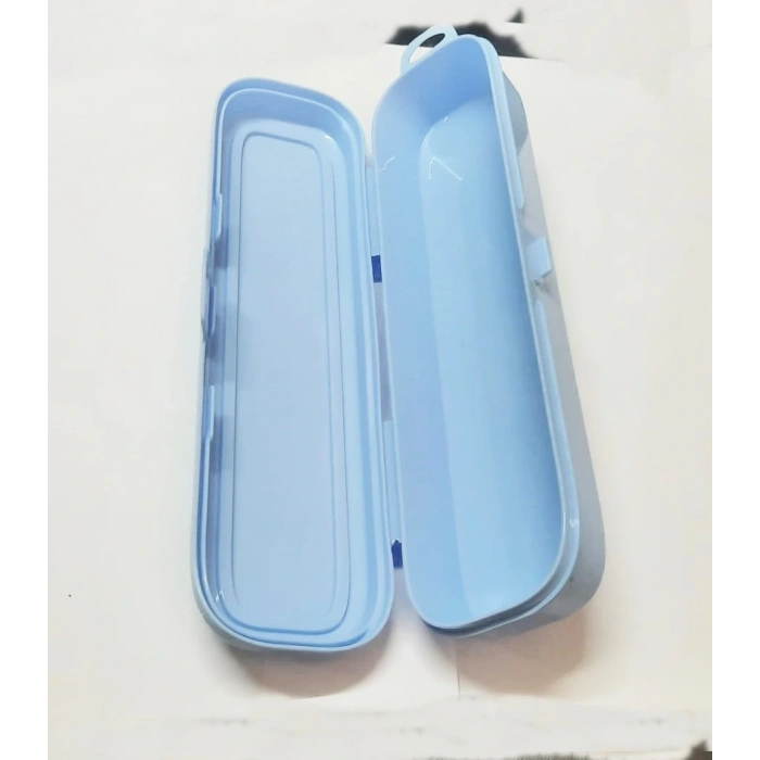 Beyaz Multi Renkli Kapaklı Kalemlik Kutusu -çanta İçi Saklama - Diş Fırçası - Makyaj Fırçası Kutu