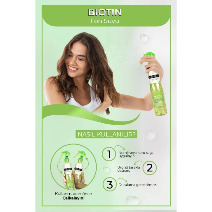 Biotin Çift Fazlı Saç Kondisyoner Fön Suyu 400 ML - mrfs