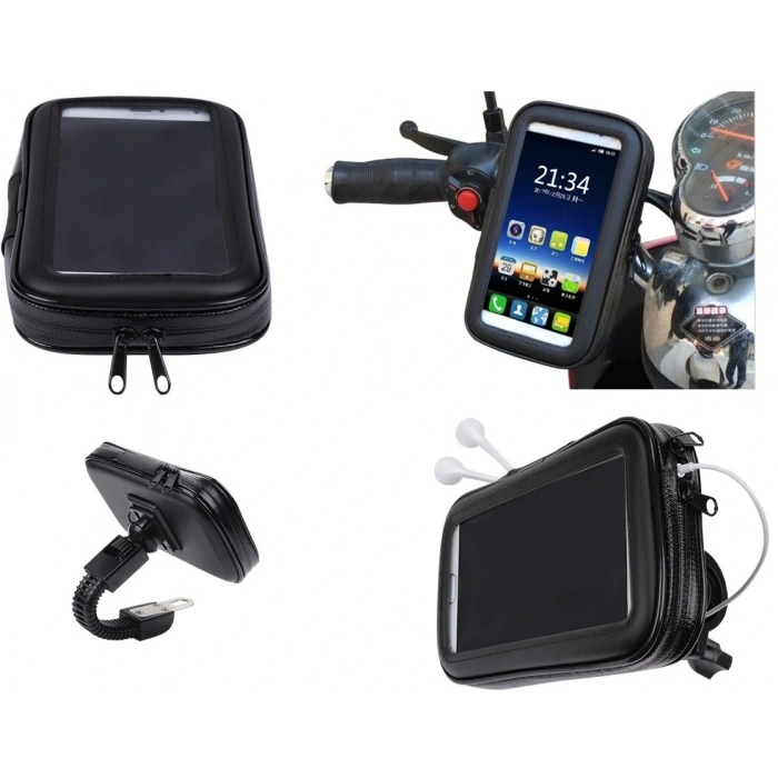 Bisiklet Ve Motosiklet Su Geçirmez Telefon Tutucu 6.2"