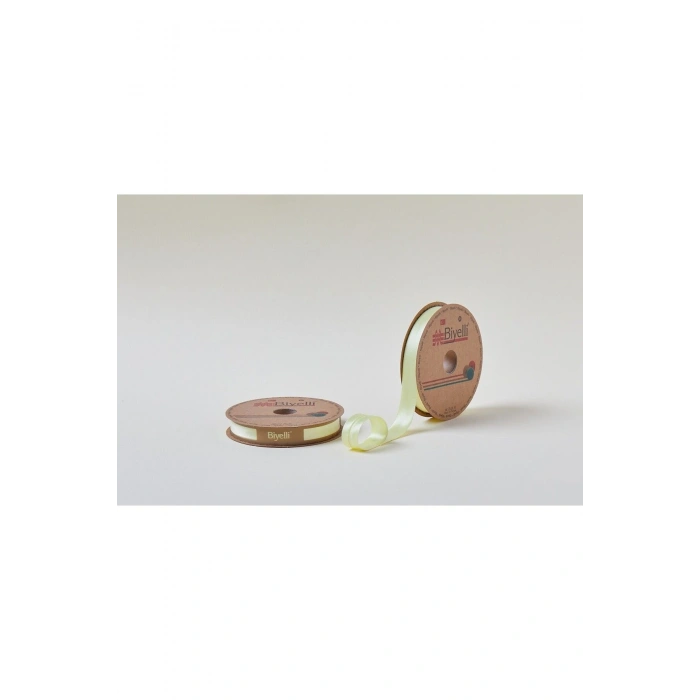 Biye Saten Katlı 006 Sarı 2 cm 25 Metre %100 Polyester