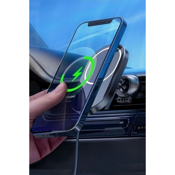 Buffer® 15w Mıknatıslı Takılabilen Hızlı Şarj Tüm Cihaz Ve Araçlara Uyumlu Araç İçi Şarj Cihazı