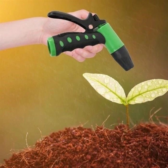 BUFFER® 2 Fonksiyonlu 3lü Bahçe Tarla Otomatik Sulama Tabancası Seti Hortum Bağlantısı Aparatı