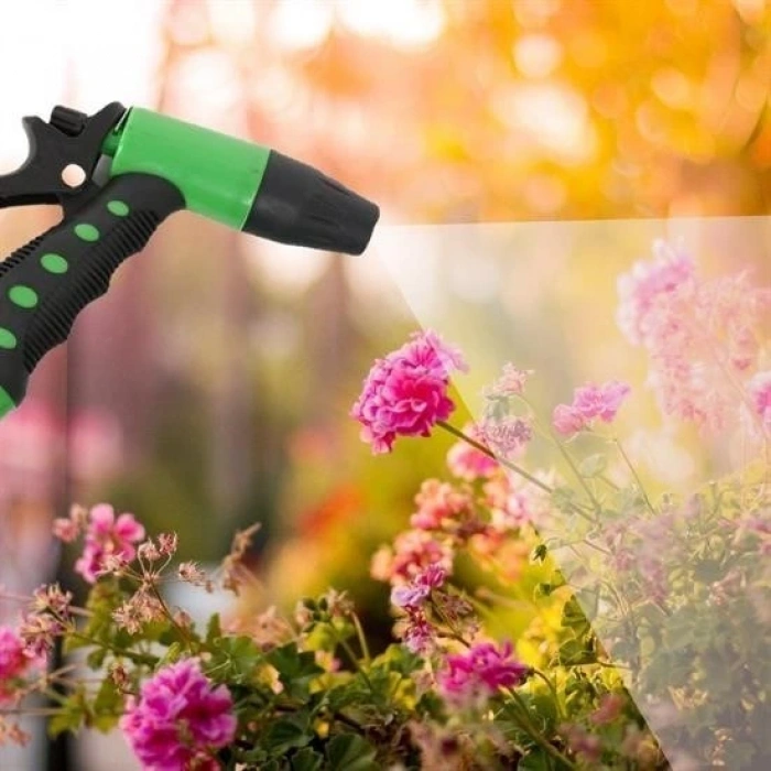 BUFFER® 2 Fonksiyonlu 5li Bahçe Tarla Otomatik Sulama Tabancası Seti Hortum Bağlantısı Aparatı