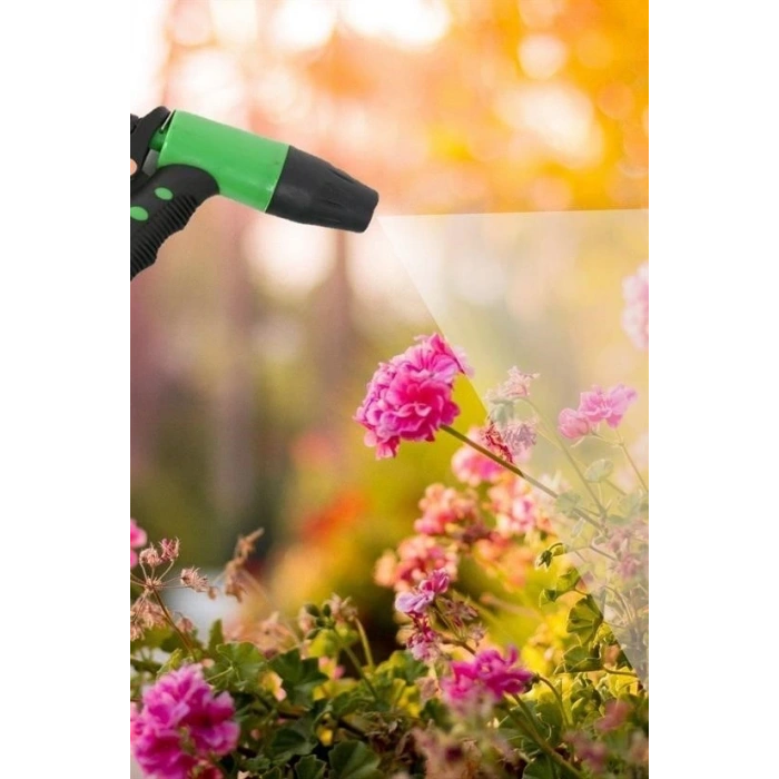 BUFFER® 2 Fonksiyonlu 5li Bahçe Tarla Otomatik Sulama Tabancası Seti Hortum Bağlantısı Aparatı