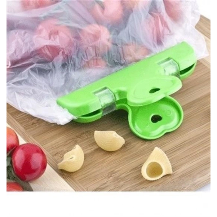 BUFFER® 2li Pratik Torba Paket Ve Poşet Kapatıcı Kilitli Klips Mandal