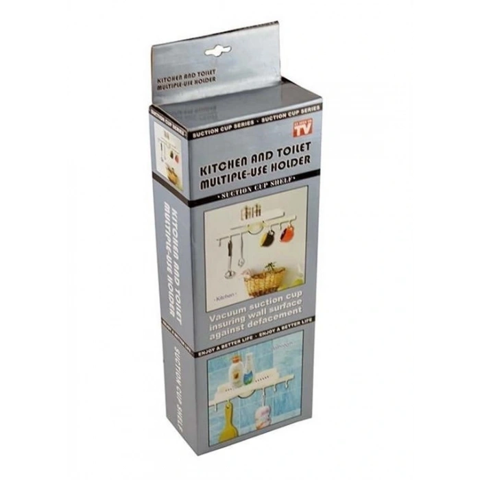 BUFFER® Askılı Raf Çok Fonksiyonlu Mutfak Banyo Tuvalet Tutacak ve Raf