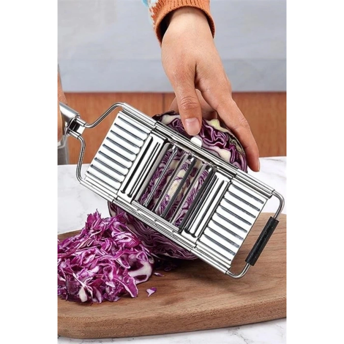 BUFFER® Ayarlanabilir 3 Farklı Başlıklı Tutmalı Sebze Dilimleyici Peynir Rendeleyici Aparat