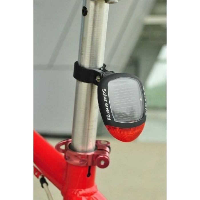 BUFFER® LED Güneş Enerjisi ile Şarj Edilebilir Bisiklet Kuyruk Lambası Solar Bisiklet Lambası