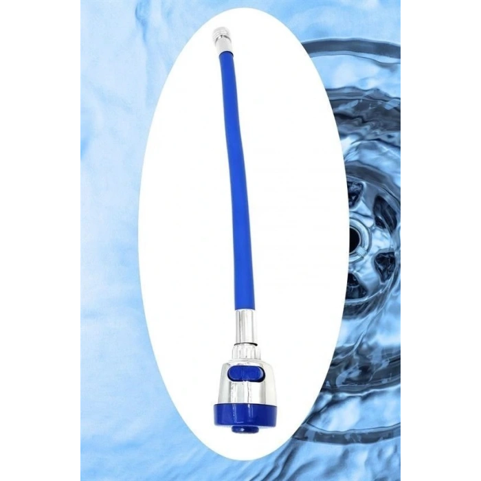 BUFFER® Oynar Başlıklı Tasarruflu Kubar Musluk Borusu ve Başlığı Mavi