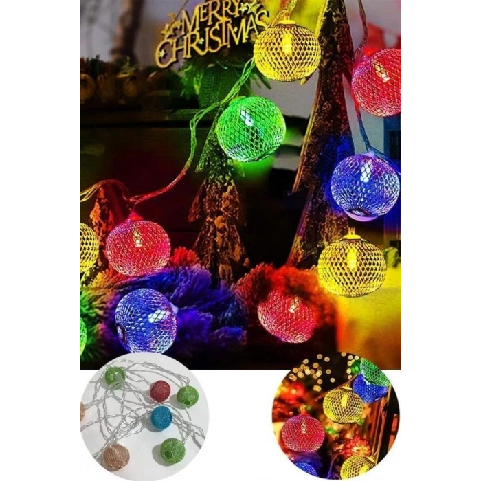 BUFFER® Parti ve Özel Gün Dekorasyonu Top Led Kandil Şeklinde Aydınlatma