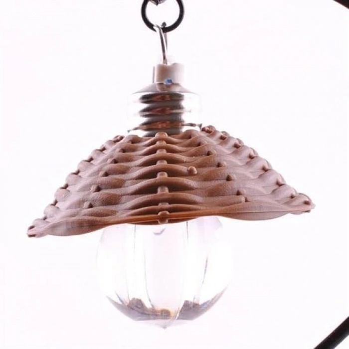 BUFFER® Pilli Işıklı Romantik Çift Tema Büyük Boy Dekoratif Ahşap Biblo