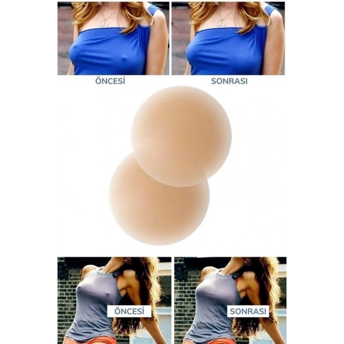 BUFFER® Silikon Göğüs Ucu Kapatıcı Gizleyici Bant Aparat  Nipple Pad