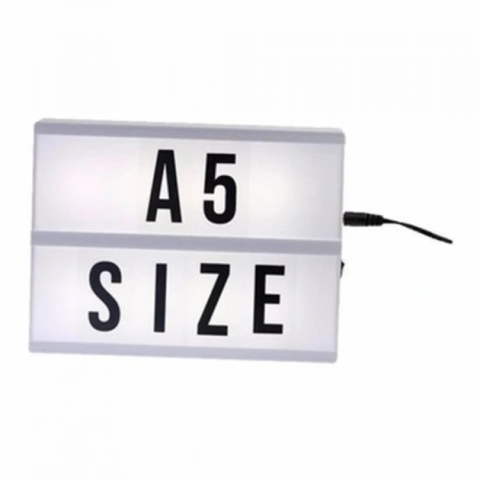 BUFFER® Sinematik Lightbox Dekorasyon Aydınlatma Aksesuarları (A5 Boyut)