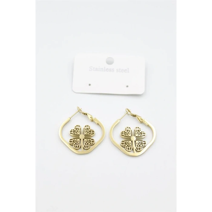 Çiçek Küpe - Altın