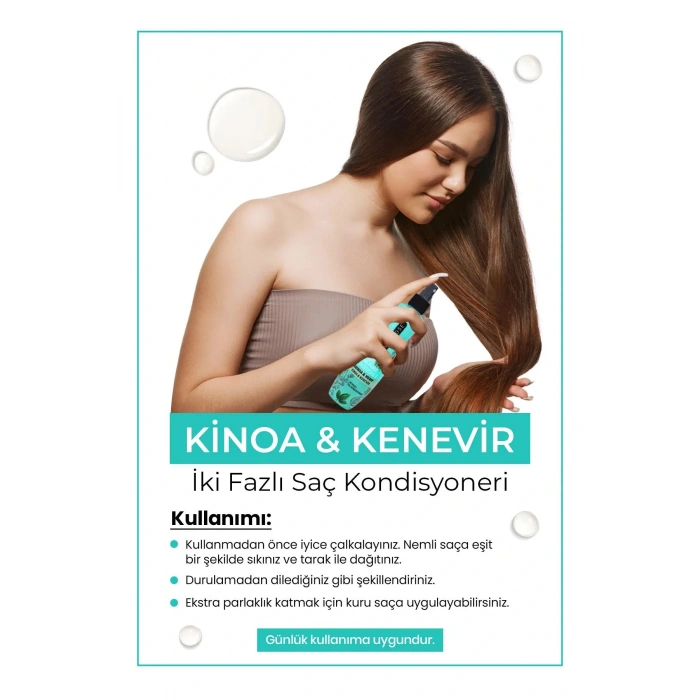 Çift Fazlı Kinoa & Kenevir Kondisyoner Fön Suyu 240 ML - mrfs