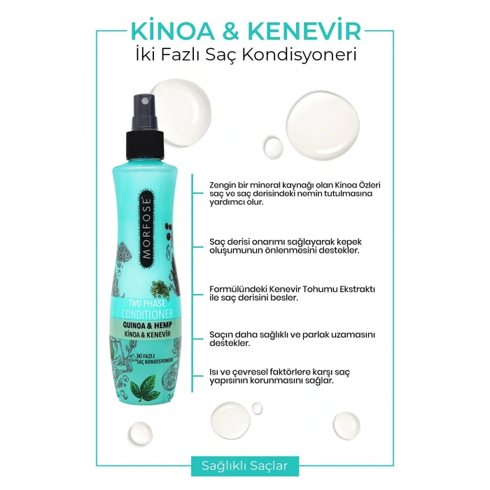 Çift Fazlı Kinoa & Kenevir Kondisyoner Fön Suyu 240 ML - mrfs