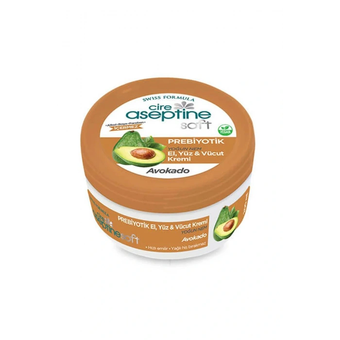 Cire Aseptine Soft Avokado Özlü Yoğun Nemlendirici Prebiyotikli Krem 200 ml