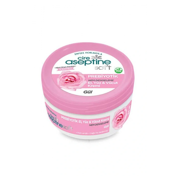 Cire Aseptine Soft Gül Özlü Nem Dengeleyici , Besleyici Prebiyotikli Krem 100 ml