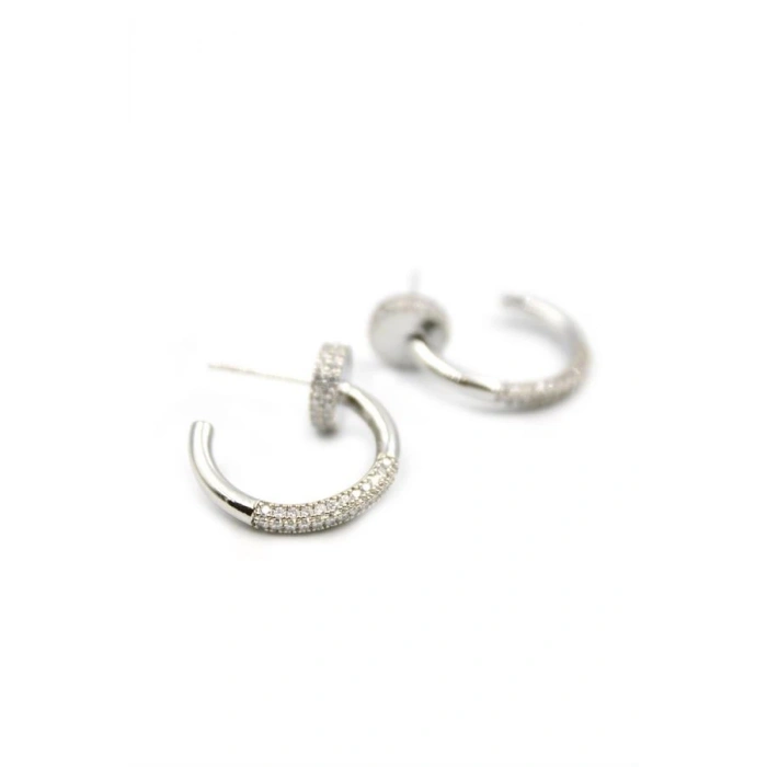 Çivi Küpe - Gümüş