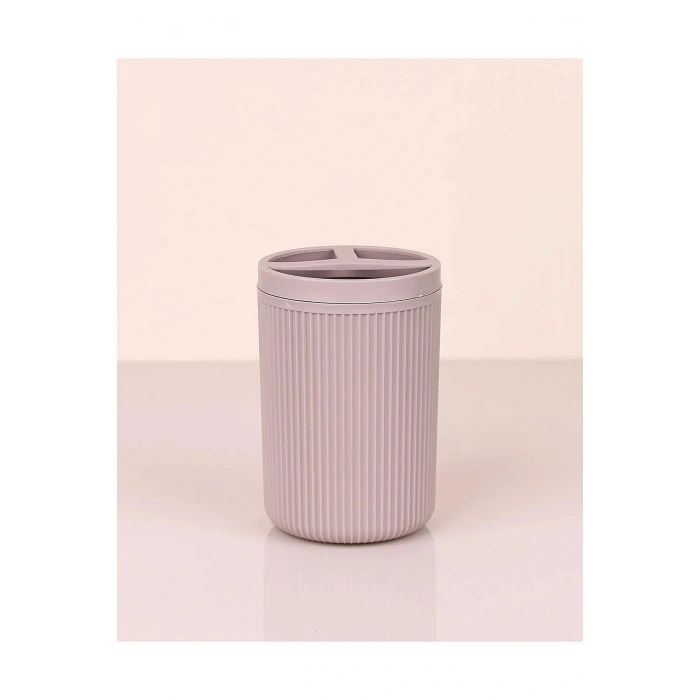 Çizgili Yuvarlak Diş Fırçalık