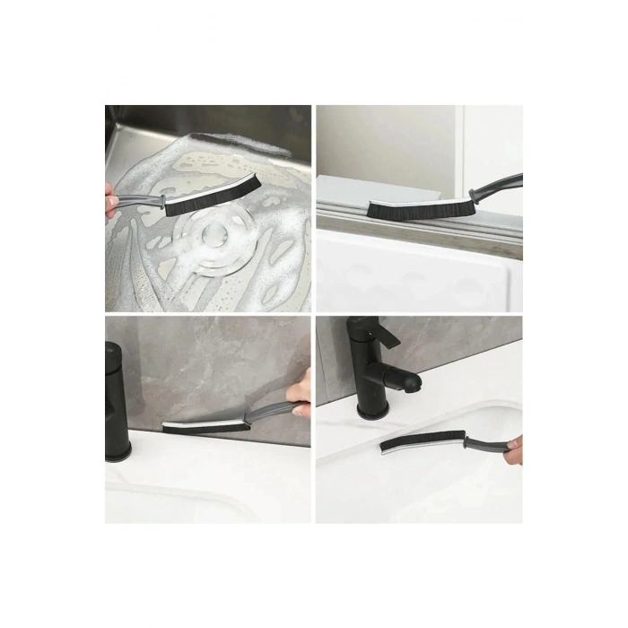 Çok Amaçlı Multi Ince Temizlik Fırçası Derz Arası Banyo Mutfak Lavabo Detay Temizleme Fırçası 2 Adet
