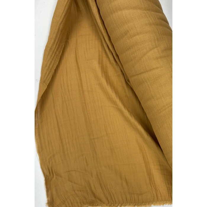 Çok Amaçlı Müslin Pamuklu Bebek Örtü ve Battaniye Kumaşı Müslin Bez Açık Kahve 37