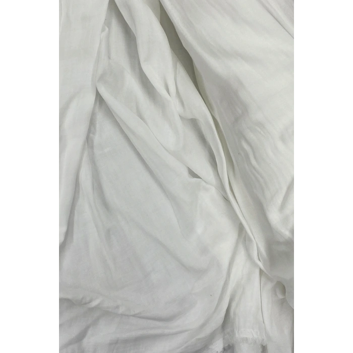 Çok Amaçlı Müslin Pamuklu Bebek Örtü ve Battaniye Kumaşı Müslin Bez Kırık Beyaz 11