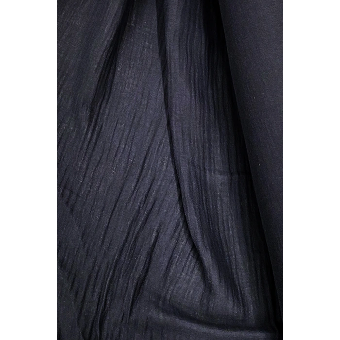 Çok Amaçlı Müslin Pamuklu Bebek Örtü ve Battaniye Kumaşı Müslin Bez Siyah 27