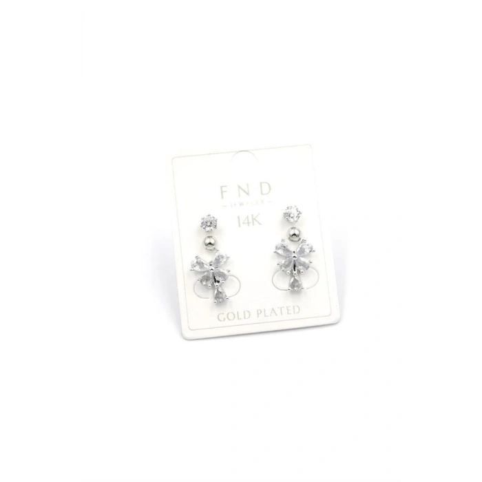 Çoklu Kelebek Küpe - Gümüş