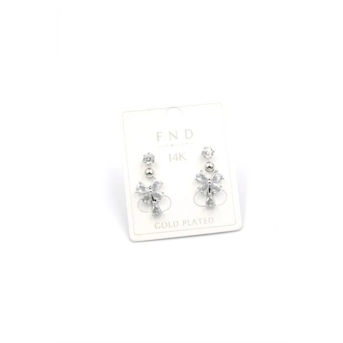 Çoklu Kelebek Küpe - Gümüş