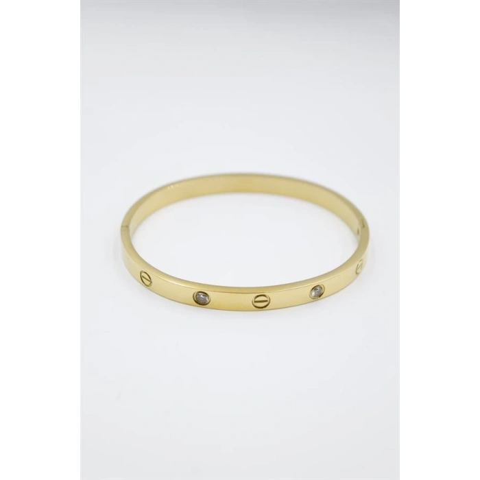 CRT Model Taşlı Bilezik - Altın